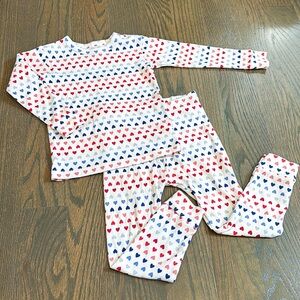 babyGap 💙Heart Print Organic Cotton PJ Set 3T